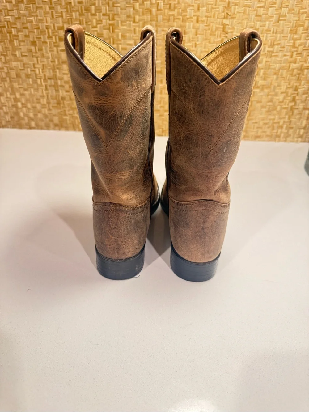 Classic Brown Kids Cowboy Boots